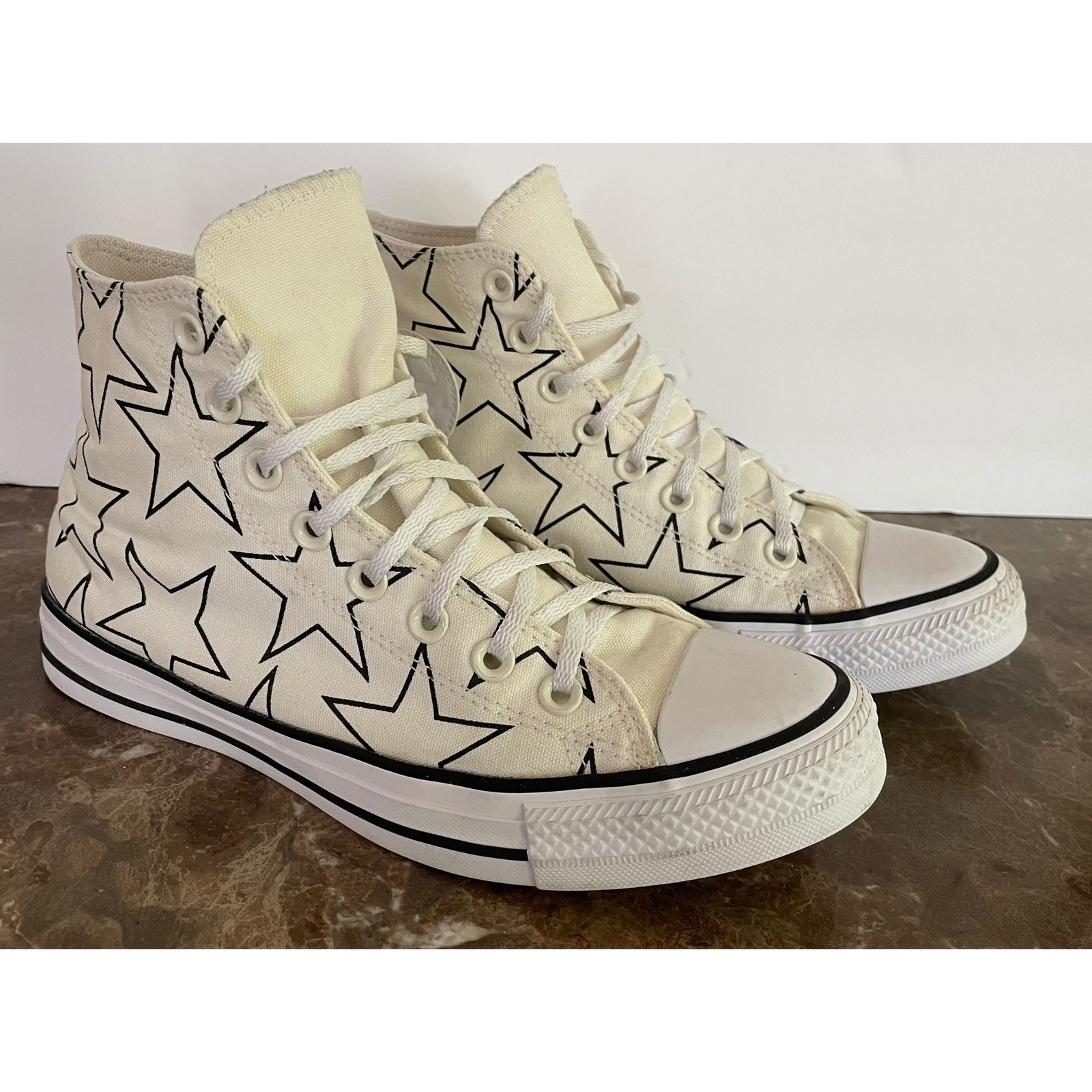 Billie Eilish Converse Limited Ed High Top Cream By You Star Print Sneaker W 85